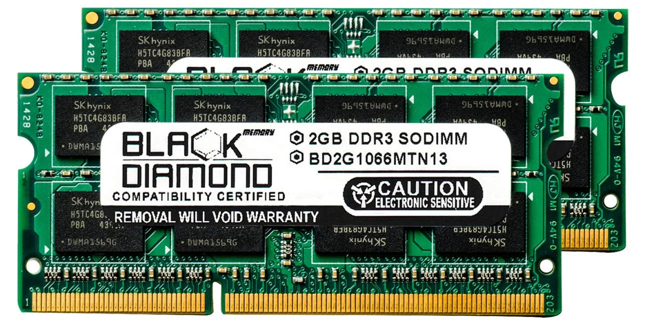 4GB 2X2GB RAM Memory for Acer Aspire Notebooks 5745PG Touch (Intel Core i3/i5) Black Diamond Memory Module DDR3 SO-DIMM 204pin PC3-8500 1066MHz Upgrade