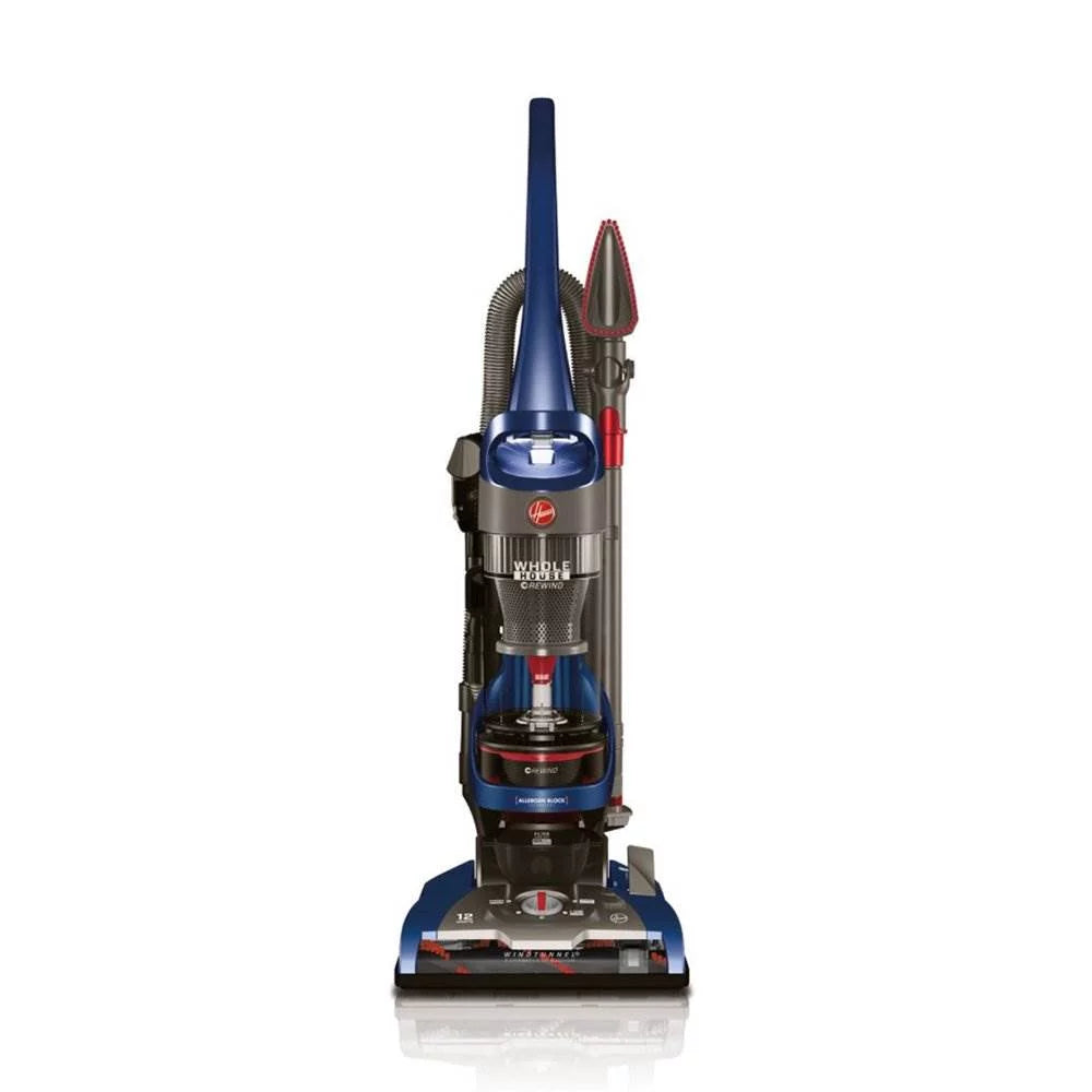 Hoover WindTunnel 2 Whole House Rewind Bagless Upright Vacuum, Blue