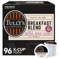 Tullys Coffee Breakfast Blend, Keurig Single-Serve K-Cup Pods, Light Roast Coffee, 96 Count