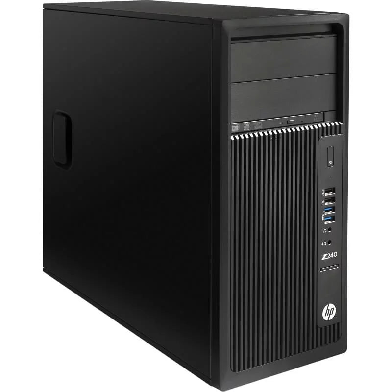 Used HP Z240 AutoCAD Workstation i7-7700 4 Cores 8 Threads 3.6Ghz 32GB 500GB NVMe 2TB Nvidia K420 Win 10 Pro