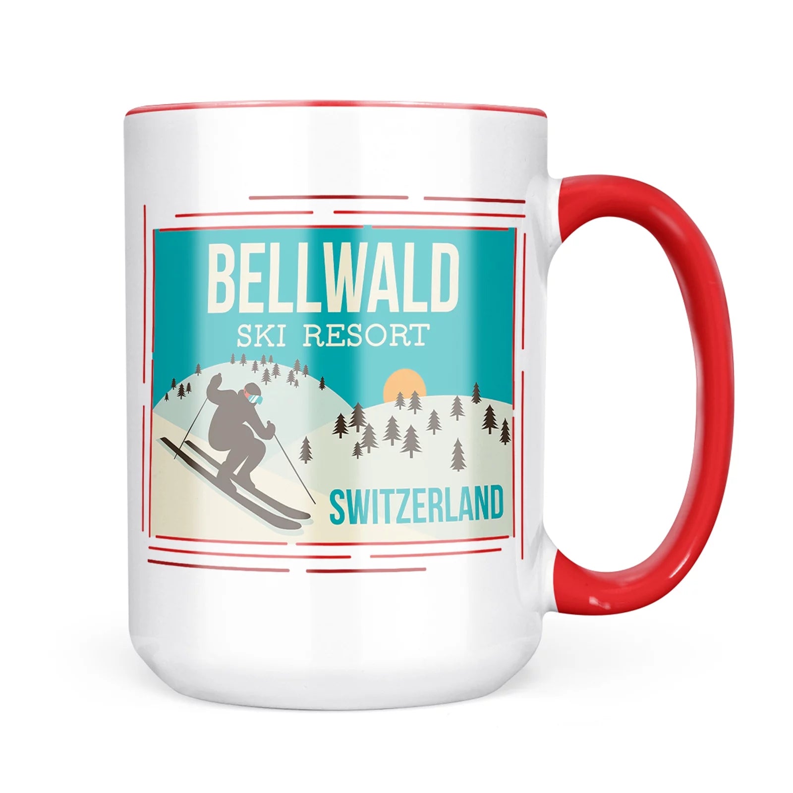 Neonblond Bellwald Ski Resort - Switzerland Ski Resort Mug gift for Coffee Tea lovers