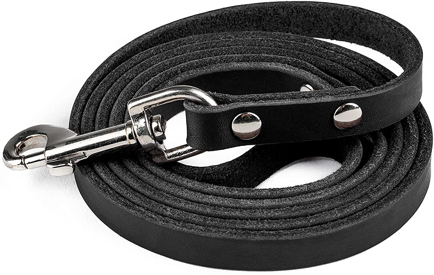 Mighty Paw Leather Dog Leash, 5 ft Leash Super Soft Distressed Real Genuine Leather, Modern Stylish Lead. For Small, Medium and Large Pets