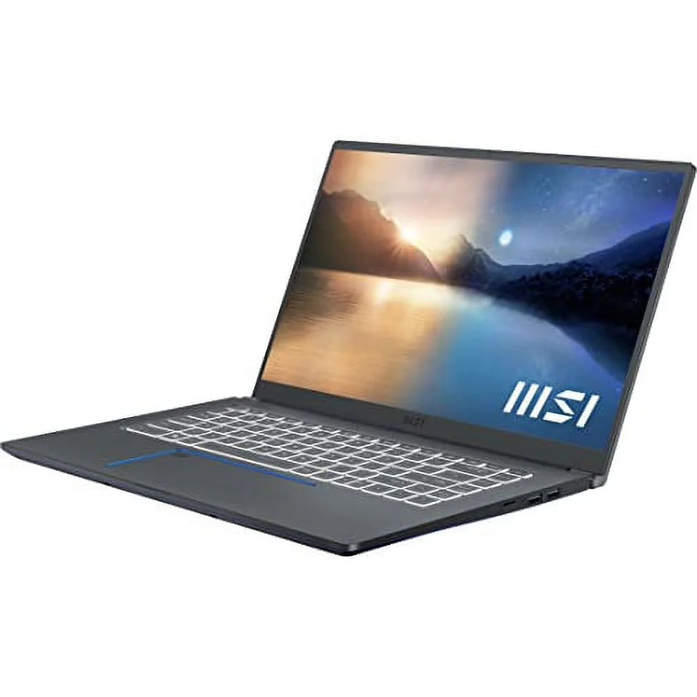 MSI Prestige 15 Thin and Performance Driven Laptop: 15.6 FHD 1080p, Intel Core i7-1195G7, NVIDIA GeForce GTX 1650, 16GB, 1TB SSD, Thunderbolt, WiFi 6E, Win10PRO, Carbon Gray (A11SC-044)