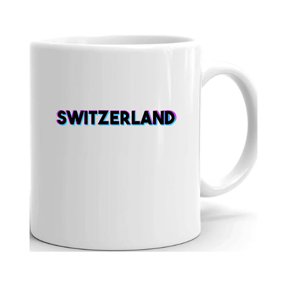 Tri Color Switzerland Ceramic Dishwasher And Microwave Safe Mug By Undefined Gifts
