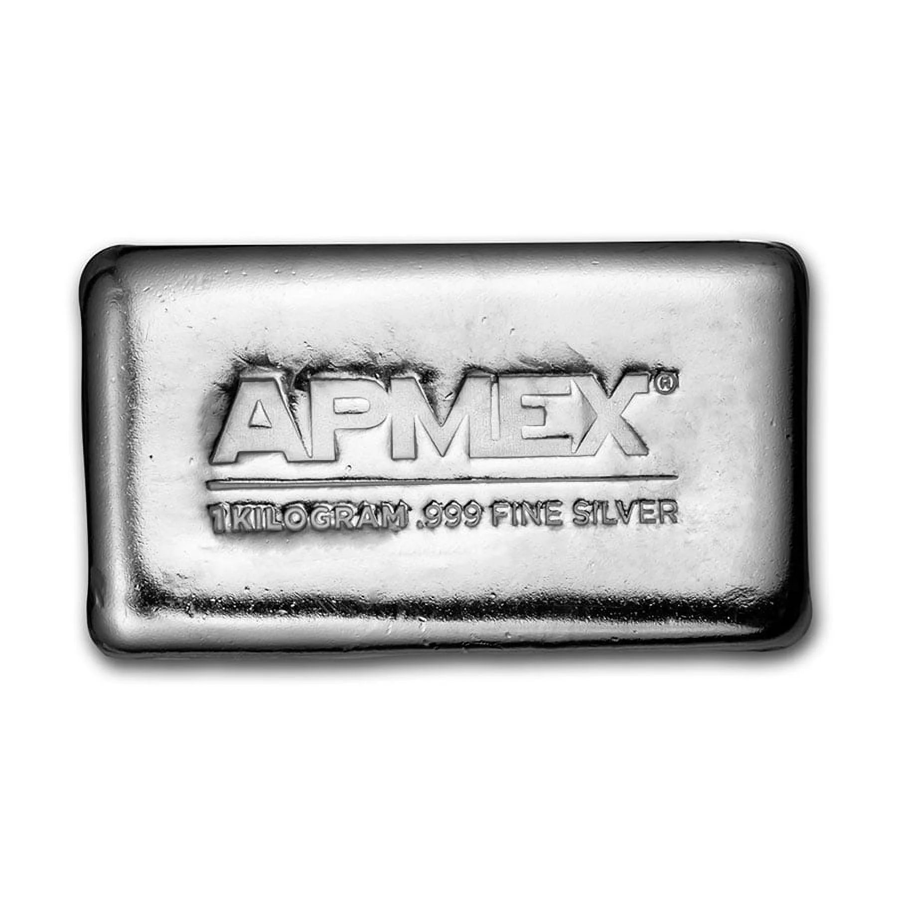 1 kilo Cast-Poured APMEX Silver Bar - Walmart
