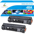 True Image Compatible Toner Cartridge Replacement for HP 48A CF248A Laserjet Pro M15w M15a M16w M16a MFP M29w M29a M28w M28a Laser Printer(Black 2-Pack)