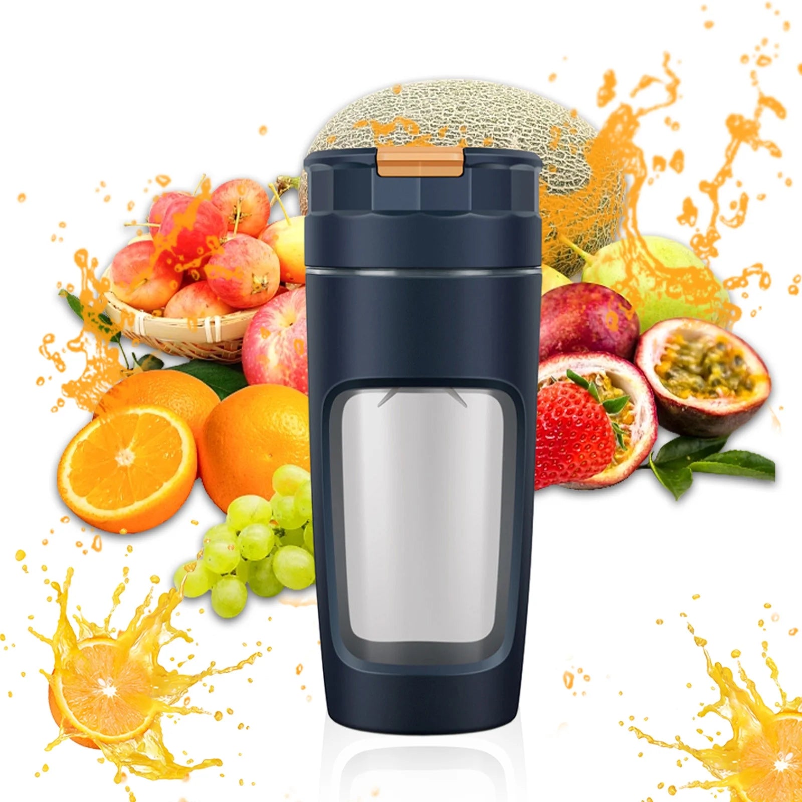 Small Portable Juicer Crushed Ice Electric Juicer, Portable Juicer Cup 4piece Juicer Electric Juicer Cup USB Charging Travel Juicer Cup Electric Mini Liquidizer Suitable For Home Outdoor And Sports