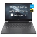 HP 2022 Newest Victus Laptops, 15.6 inch FHD Computer, Intel Core i5-12450H, NVIDIA GeForce GTX 1650, 64GB RAM, 1TB SSD, Backlit Keyboard, Ethernet, Webcam, Bluetooth,Windows 11, LIONEYE HDMI Cable