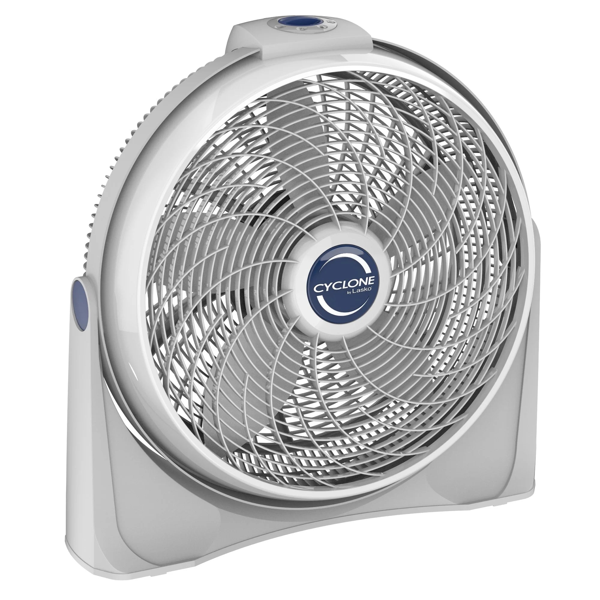 Lasko 20 Cyclone Air Circulator Floor Fan with Wall Mount Option, 23 H, White, 3520, New