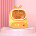 Back to School Savings! Feltree Kids Portable Aired Conditioner Fan Rechargeable Evaporative Portable Aired Cooler Humidifier 3 Speed SB-C Portable Aired Conditioner for Bedroom Office