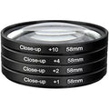 QKOO 58mm Macro Close Up Lens Filter Kit +1 +2 +4 +10