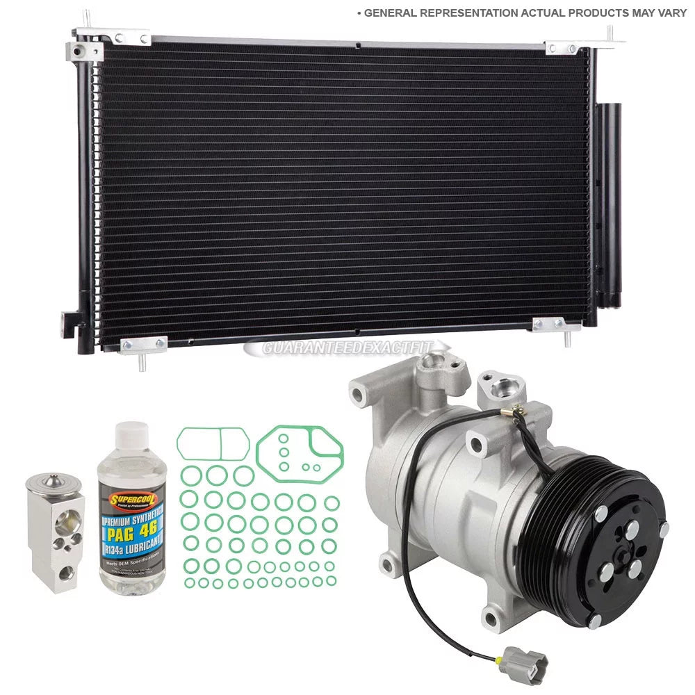 For Mitsubishi Outlander A/C Kit w/ AC Compressor Condenser & Drier - Buyautoparts