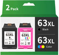 Compatible 63XL 63 XL High Yield Ink Cartridge Replacement for HP OfficeJet 3830 4650 5200 5255 Envy 4520 4512 4513 Deskjet 1110 1112 2130 Printer