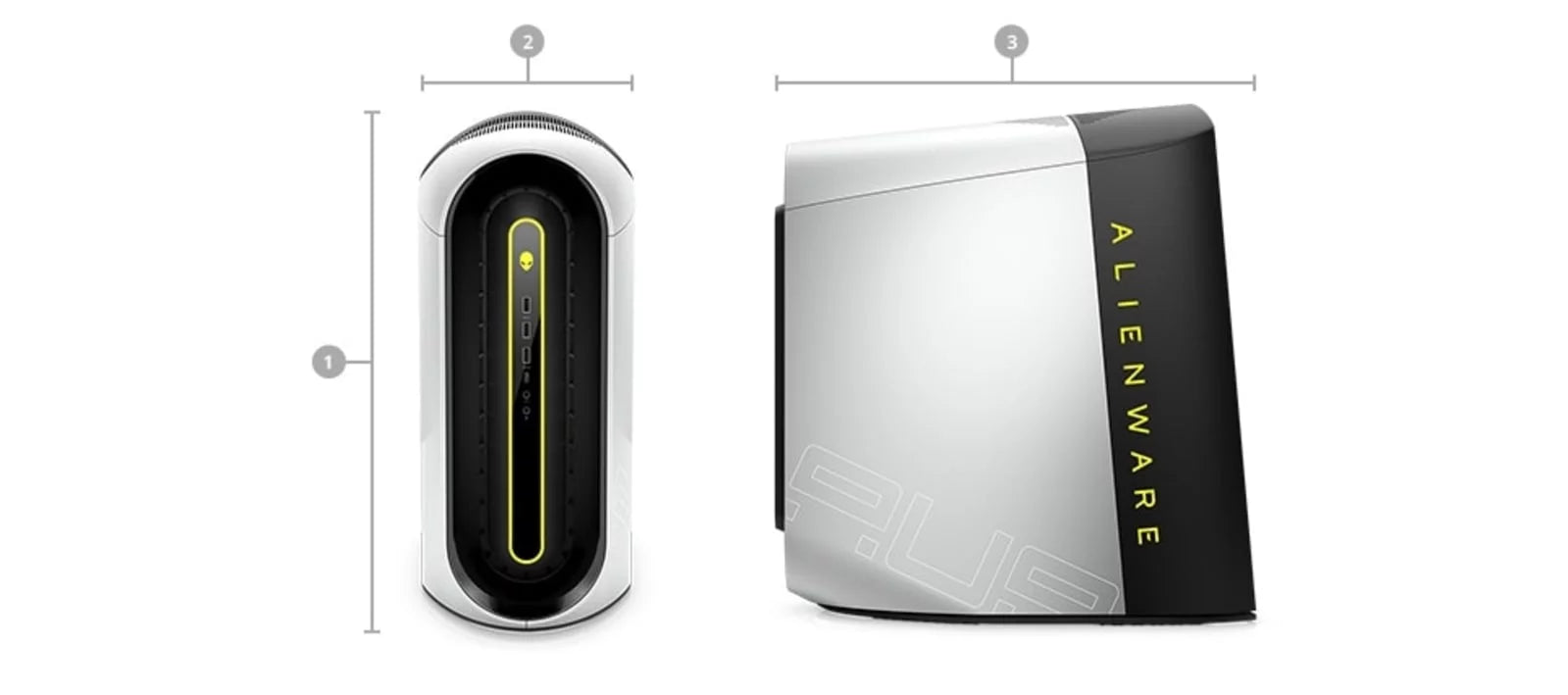 Restored Dell Alienware Aurora R10 Gaming Desktop (2019) Core Ryzen 7 - 2TB SSD + 2TB HDD - 16GB RAM - RTX 3060 8 Cores @ 4.4 GHz - 12GB GDDR6 (Refurbished)