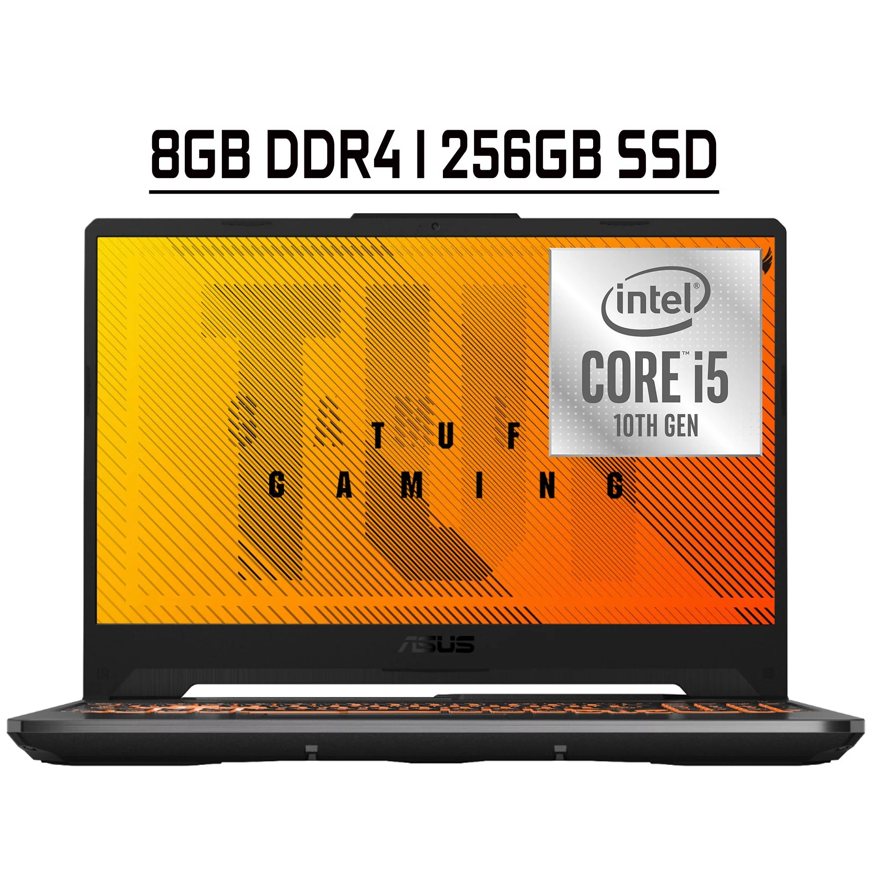 ASUS TUF Gaming F15 Premium Laptop 15.6¡± FHD Display 10th Gen Intel Quad-core i5-10300H (Max Boost Clock Up to 4.5GHz) 8GB DDR4 256GB SSD GeForce GTX 1650 Ti 4GB Backlit USB-C Wifi6 Win10