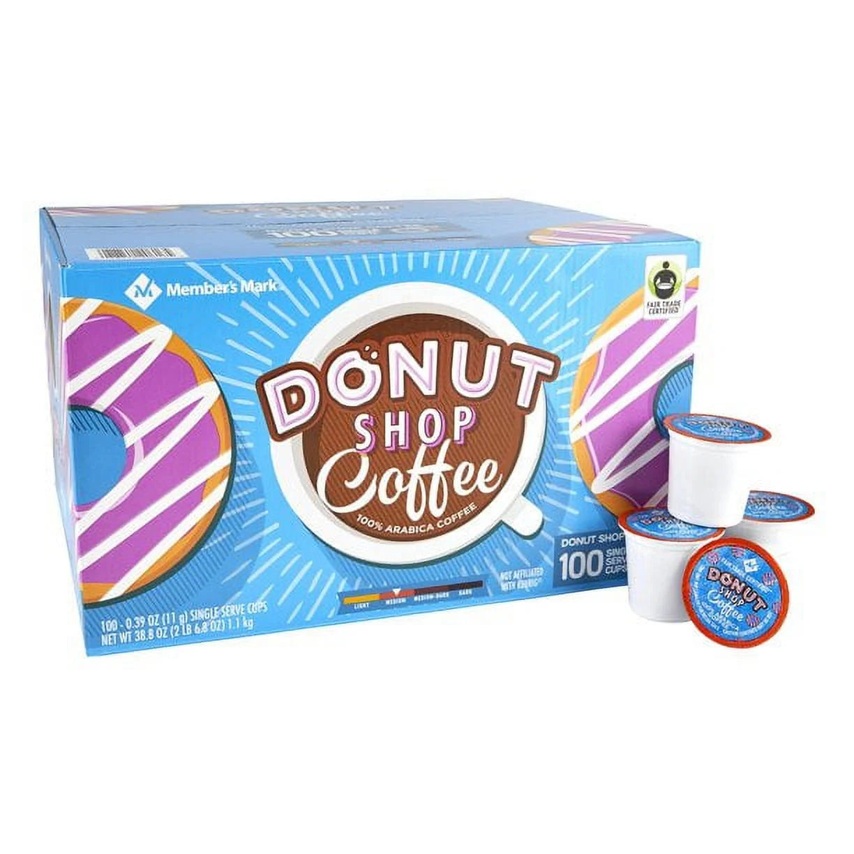 MM Donut Shop Coffee, Single-Serve Cups (100 ct.) Medium
