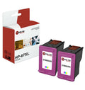 2Pk LTS 67XL Tri-Color HY Compatible with HP Envy 6055 6052 6058 Ink Cartridge