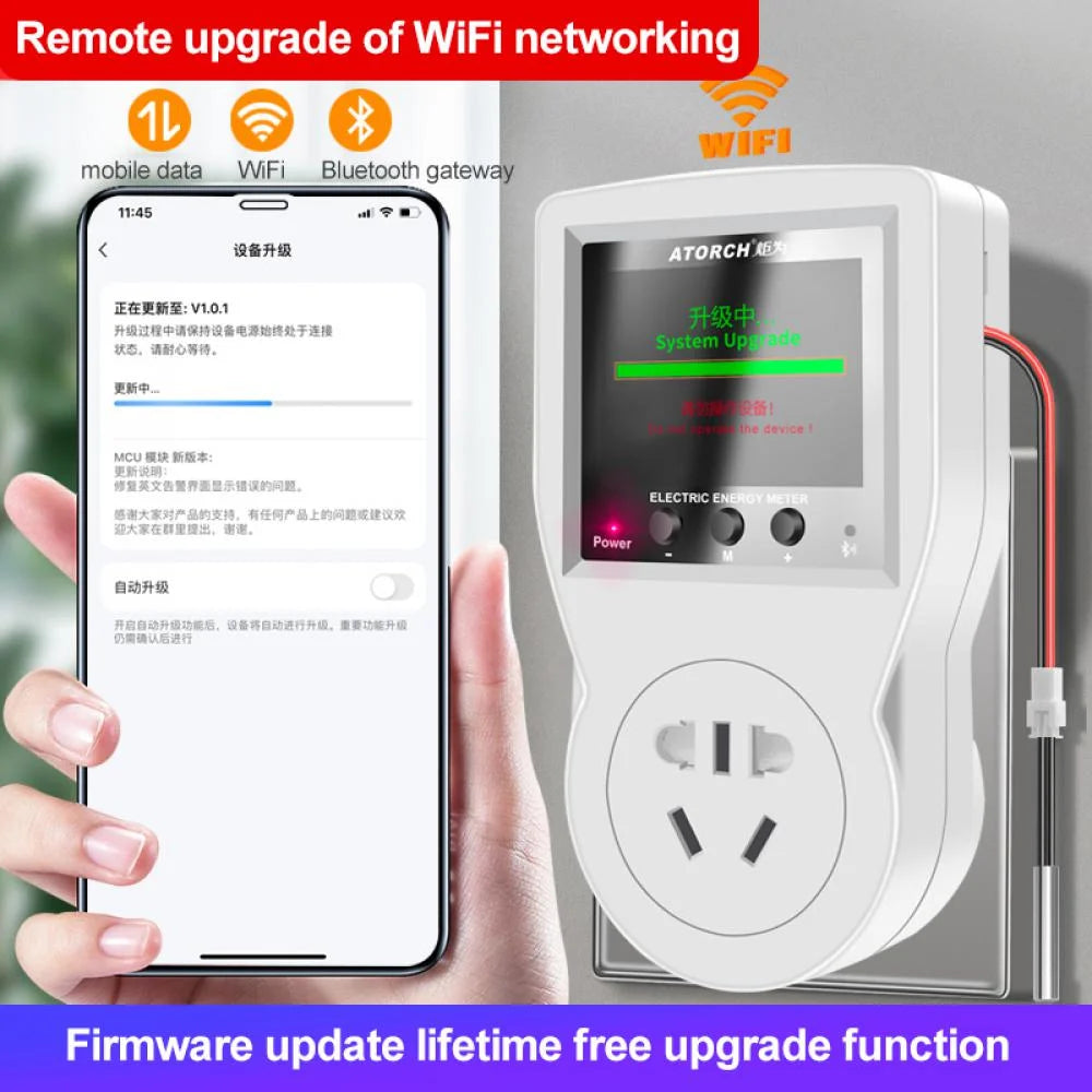 Tuya S1 WIFIDigital Thermostat Socket Incubator Temperature Controller Outlet With Timer Switch 16A AC220V for Heating Cooling