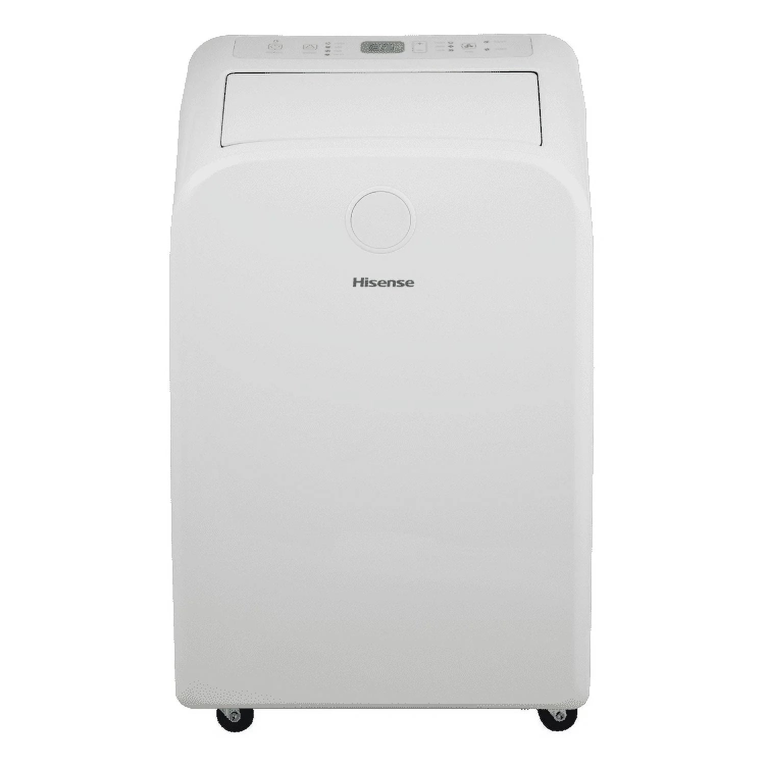 Hisense 8,000-BTU DOE (10,500-BTU ASHRAE) 115-Volt Portable Air Conditioner with 10,000-BTU Heat Pump, Window Kit and Remote