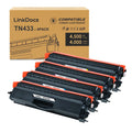 LinkDocs TN-433 High Yield Toner Cartridge Replacement for Brother TN433 TN431 TN433BK Work for Brother MFC-L8900Cdw MFC-L8610Cdw HL-L8260Cdw HL-L8360Cdw HL-L8360Cdwt HL-L9310CDW Printer (4 Color Set)