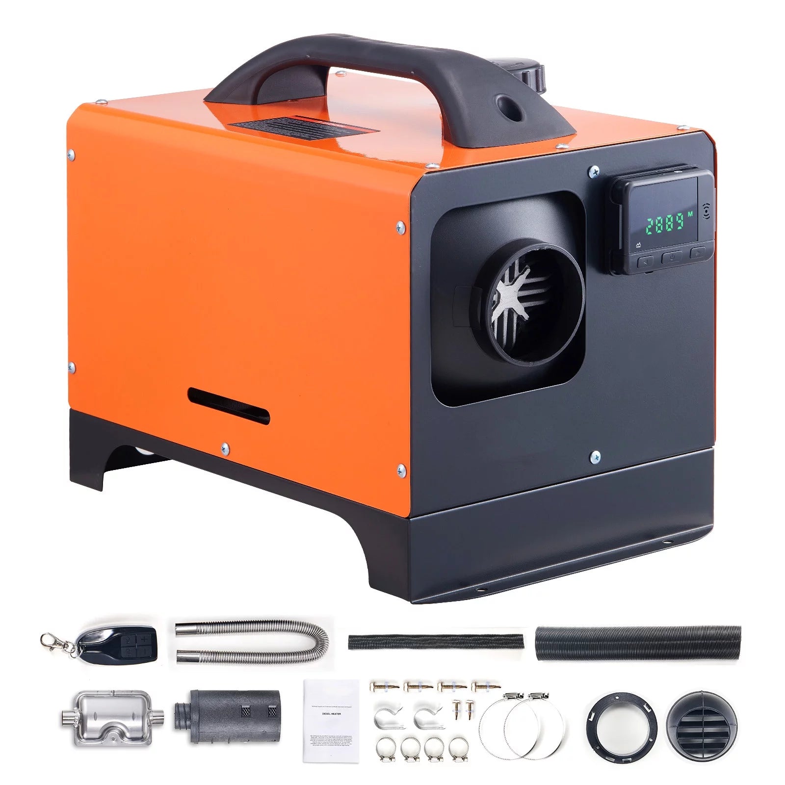 BENTISM Diesel Air Heater, 12V 5KW All-on-one Diesel Heater with Remote Control and LCD Display, 5L Fuel Tank Portable Diesel Parking Heater, Rapid Heating for RV Trailer Camper Van Boat And Indoors