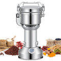 Electric Grain Mill Grinder, 200g Commercial Spice Grinder 1200W Stainless Steel Pulverizer Dry Grinder Grinding Machine (200g Stand Type)