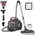 Aspiron Canister Vacuum Cleaner, 1200W 3.6QT Bagless Vacuum, Turbo Brush, Double HEPA Filter, New