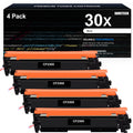 30X 30A Toner Cartridge Compatible for HP 30X CF230X 30A CF230A for HP LaserJet Pro MFP M227fdw M227fdn Pro M203dw M203d M203dn High Yield Printer (4-Pack,Black)