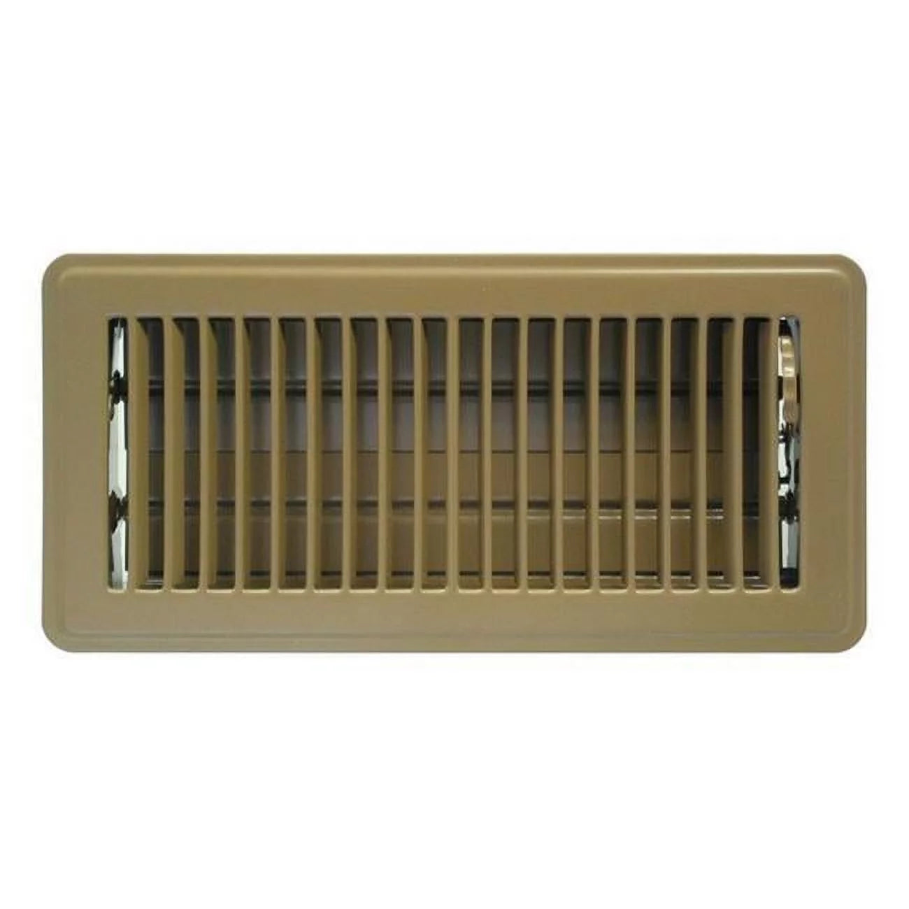 Tru Aire 4 in. H X 10 in. W 2-Way Powder Coat Brown Steel Floor Register