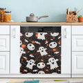 Hyjoy 23x26In Halloween Dishwasher Magnet Cover Decorative Magnetic Door Cover Front Dishwasher Cover Decoration Kitchen Magnetic Panel Sticker for Kitchen