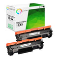 TCT Compatible High Yield Toner Cartridge Replacement for the HP 134X Series - 2 Pack Black