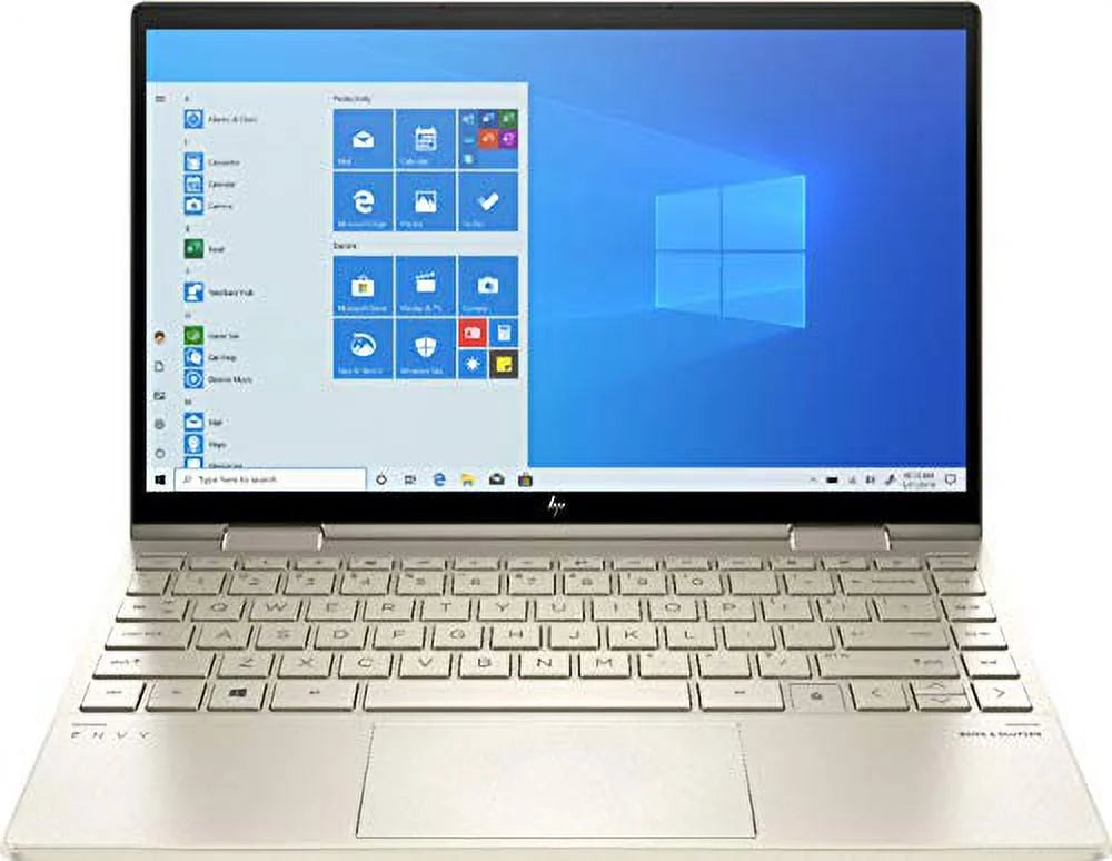 2020 HP Envy x360 2-in-1 13.3 FHD IPS Touchscreen Laptop Intel Evo Platform 11th Gen Core i7-1165G7 8GB Memory 512GB SSD Pale Gold - Backlit Keyboard -Fingerprint Reader -Thunderbolt - WiFi 6