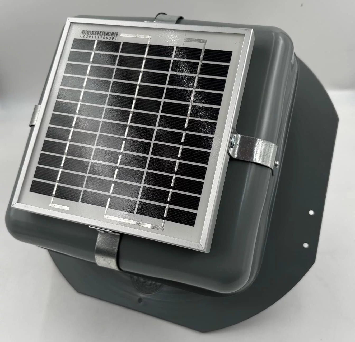 Solar Roof Vent - Solar Attic Fan - Solar RoofBlaster with Gray Vent