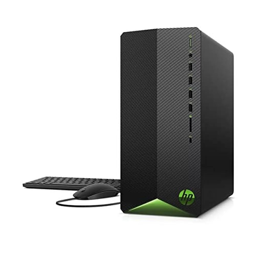 HP 2022 TG01 Pavilion Gaming Desktop Intel 6-Core i5-10400F 32GB RAM 1TB PCIe SSD 1TB HDD NVIDIA RTX 3060 12GB GDDR6 HDMI DP DVI-D USB-C WiFi AC BT RJ-45 Windows 10 Pro w/RE USB Drive