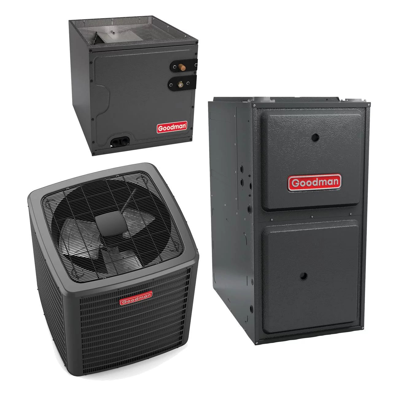 Goodman Classic Series 2.5 Ton 15 SEER2 60,000 Btu 96% Afue Gas System (Variable Speed Motor 17.5 Wide) - GSXB403010 - CAPTA3626B4 - GMVC960603BN