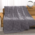 MARNUR Weighted Blanket 18 lbs Queen Size Heavy Breathable Cooling Blanket for Adults, 60 x 80, Gray