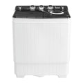SYTHERS 2 in 1 White Portable Washing Machine, Twin Tub Washing and Spining Combo Machine, 26LBS Portable Washer for Apartment, Dorms, Camping