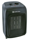 Comfort Zone Ceramic Heater with Fan Only Option, Black, CZ446WM