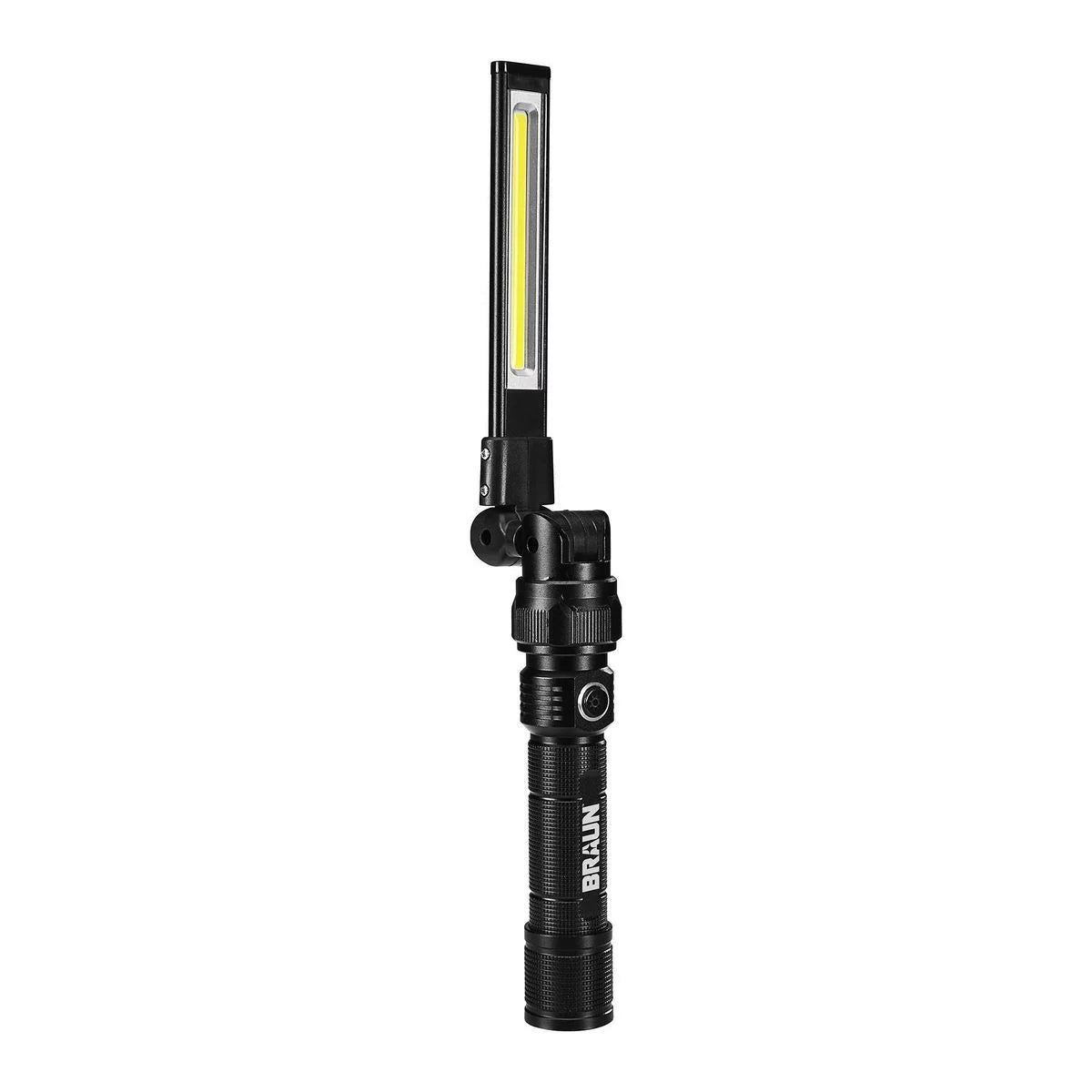 Braun 500 Lumen Slim Bar Work Light: USB-C Rechargeable: Magnetic Base: Foldable: Up to 20 Hours & 45 Minutes