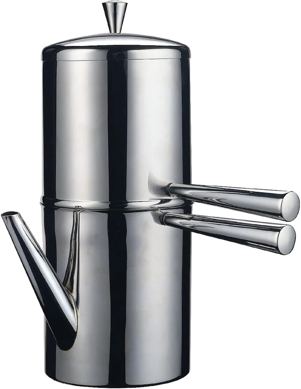 Stainless Steel Neapolitan Drip Coffee Maker With Spout, 3 Cup