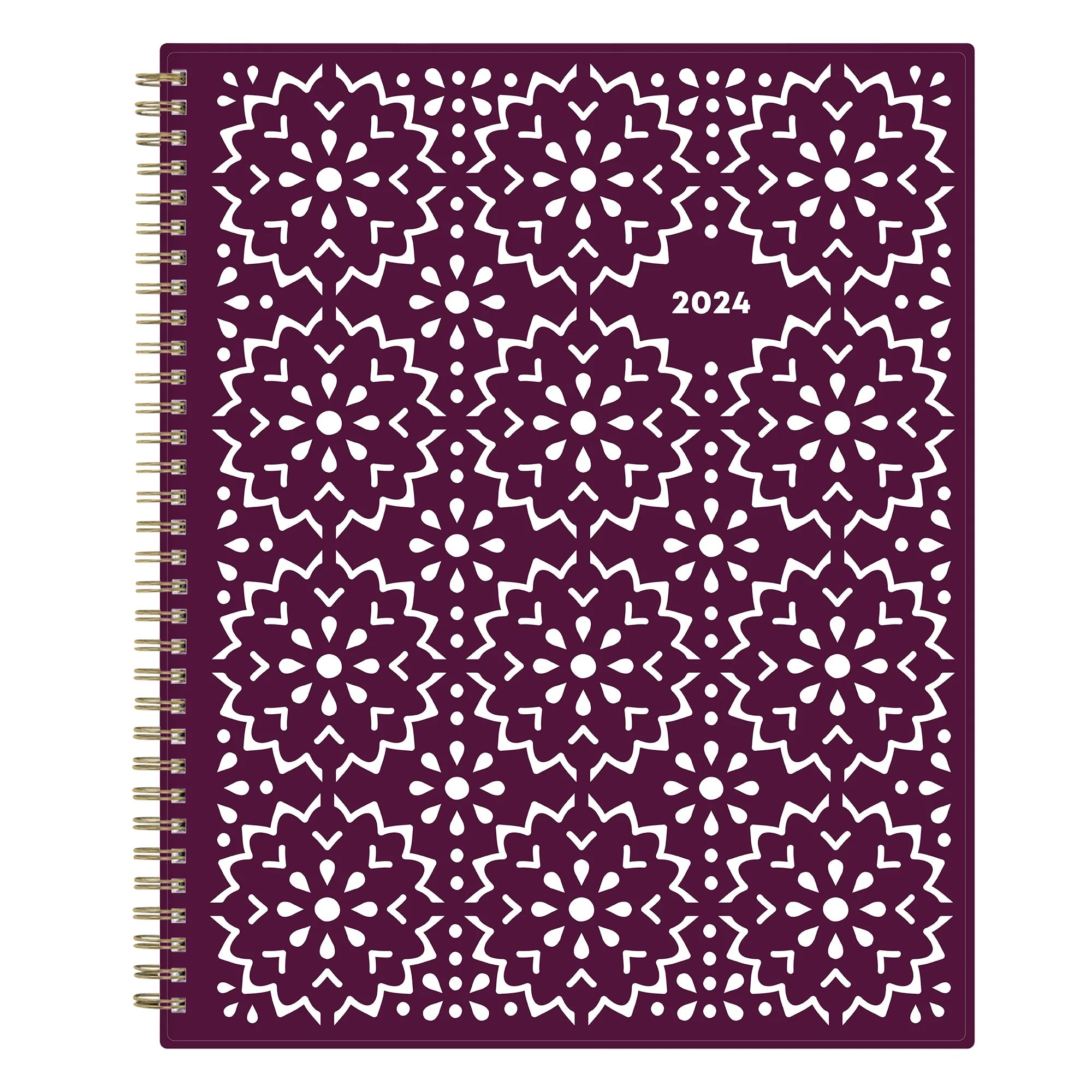 2024 Blue Sky Gili 8.5 x 11 Weekly & Monthly Planner Purple/White (117889-24)