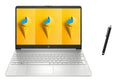 HP Laptop 15.6 inch HD Touchscreen, Intel Core i3-1115G4, 12GB RAM, 512GB NVME SSD, Intel UHD Graphics, Wifi, Bluetooth, Webcam, Windows 11 S, Silver, with 5ave Stylus Pen
