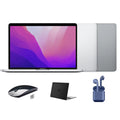 Restored Late 2017 Apple MacBook Pro (MPXQ2LL/A) 13.3-inch 8GB RAM 256GB SSD Intel i5 2.3GHz Bundle: Black Case, Wireless Mouse, Bluetooth/Wireless Airbuds By Certified 2 Day Express (Refurbished)