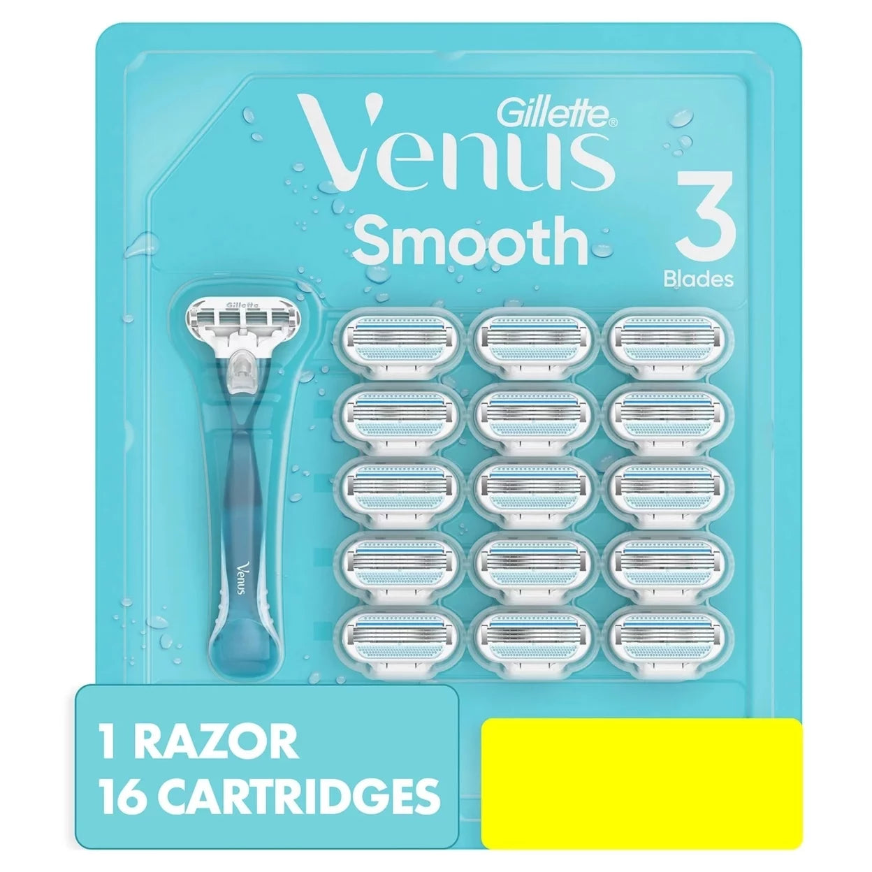 Gillette Venus Original Women's Razor (1 Handle + 16 cartridges)