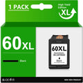 Greensky  60XL Ink Black Replacement for HP 60 Ink Cartridge Works with PhotoSmart D110 C4780 C4680 C4795 C4640 Deskjet F4480 F4440 F2430 F4280 Envy 110 120 Series Printer (1 Pack)