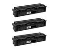 PrinterDash Compatible Replacement for Color LaserJet Pro M255/M282/M283 Series Black Toner Cartridge (3/PK-1350 Page Yield) (NO. 206A) (W2110AC_3PK-DYI) - (NO CHIP)