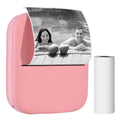 Meterk X1 Portable Mini Pocket Printer 80mm BT Wireless Thermal Photo Printer 300dpi Picture Memo Notes Lists Journal Receipt Paper Printer Sticker Inkless Printing Compatible with Android iOS for