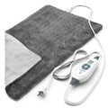 Pure Enrichment? PureRelief? XL Heating Pad - 12 x 24 Electric Heating Pad for Back Pain & Cramps, 6 Heat Settings, FSA/HSA Eligible, Soft Machine Wash Fabric, Auto-Off & Moist Heat (Charcoal Gray)