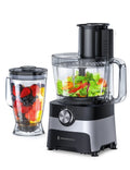 Food Processor and Blender Combo, TaoTronics 1.8L 600W 9-Cup Food Processor with 61oz. Blender Jar, 2 Speeds and Pulse Function, 2 Reversible Discs and 2 Blades