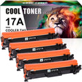 Cool Toner Compatible Toner Replacement for HP CF217A 17A LaserJet & LaserJet Pro M102a M102w MFP-M130a MFP-M130fn MFP-M130fw MFP-M130nw (Black, 4-Pack)